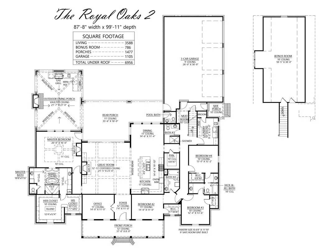 Modified 1st Floor Plan