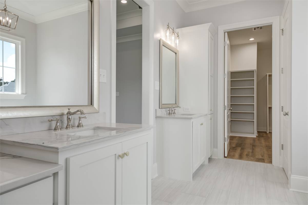 Large Walk-in Closet Accessed from Master Bath