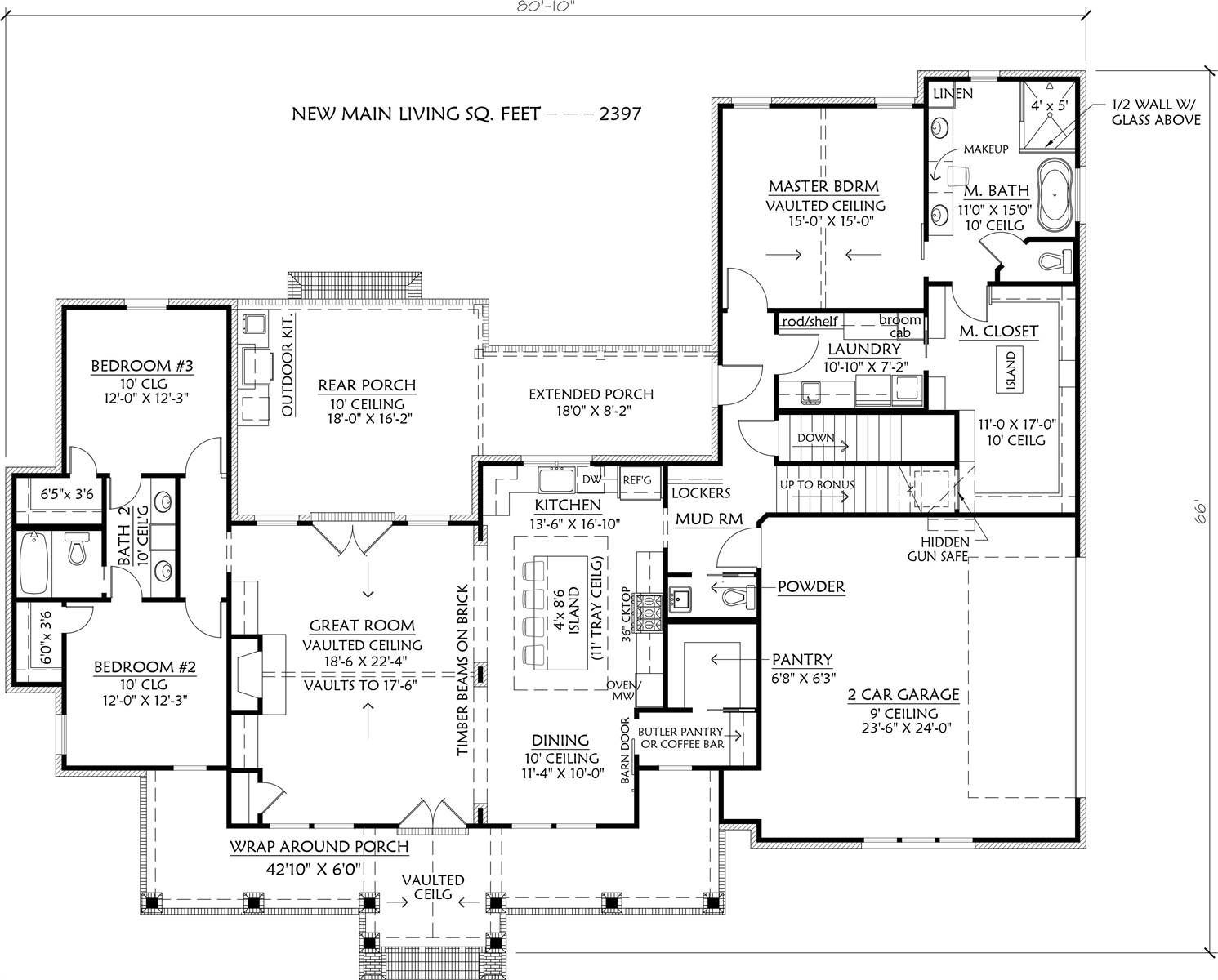 1st Floor w/Basement Stairs