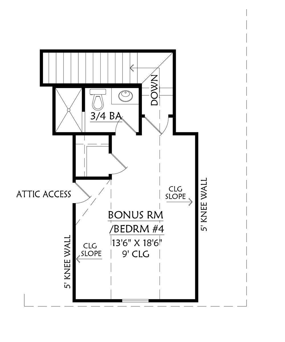 Bonus Plan image of Cottageville House Plan