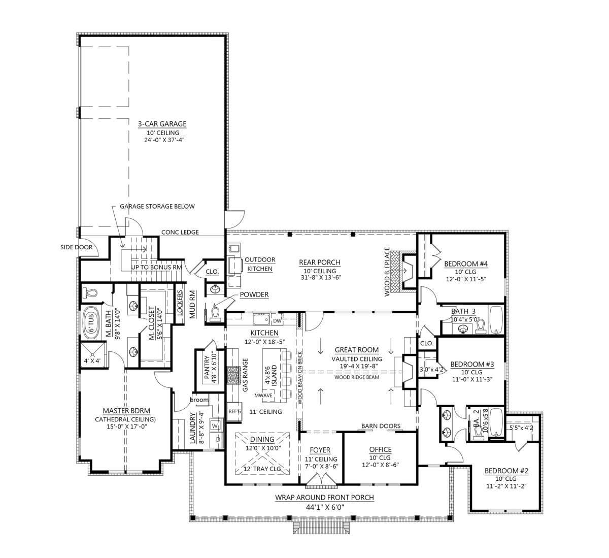 Bonus Room Stair Location