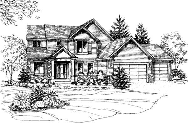 Cottage House Plan with 3 Bedrooms and 2.5 Baths - Plan 6167