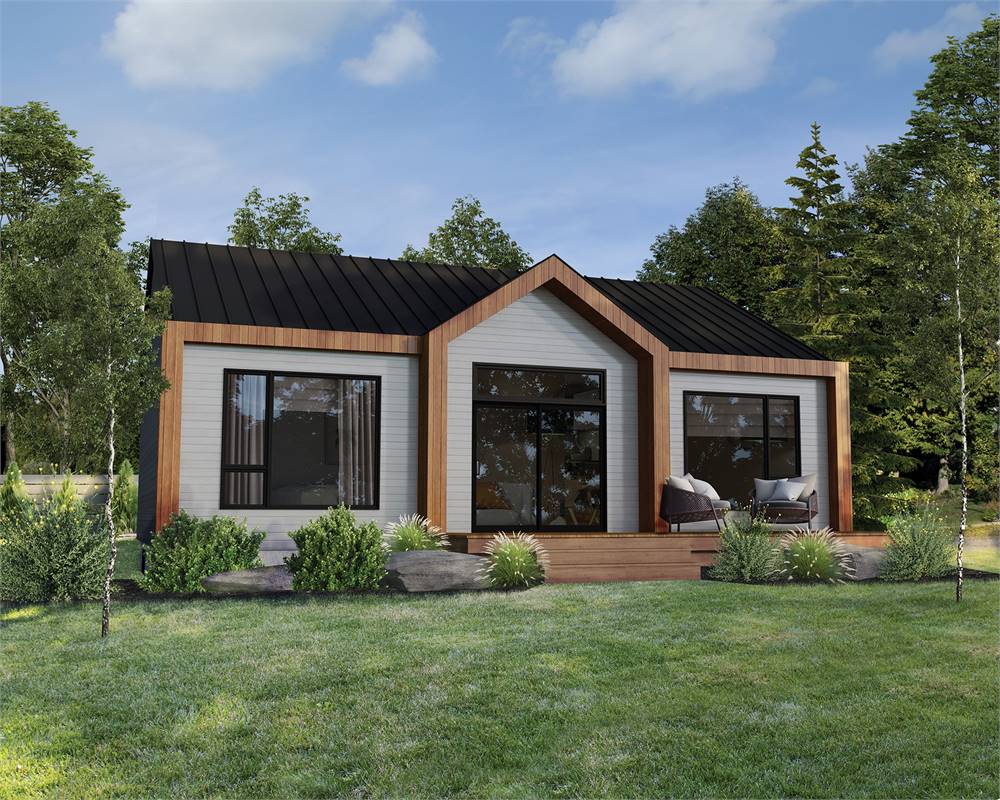 Contemporary 2 Bedroom Cottage Style House Plan 1061 Plan 1061