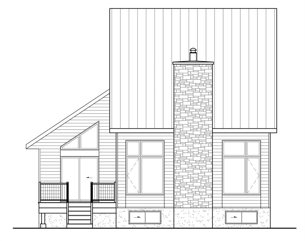 3 Bedroom Contemporary Lake Style House Plan 1245 Plan 1245