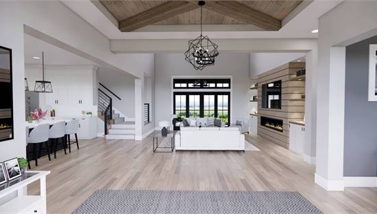 4 Bedroom 3.5 Bath Contemporary Farmhouse with Loft and Open