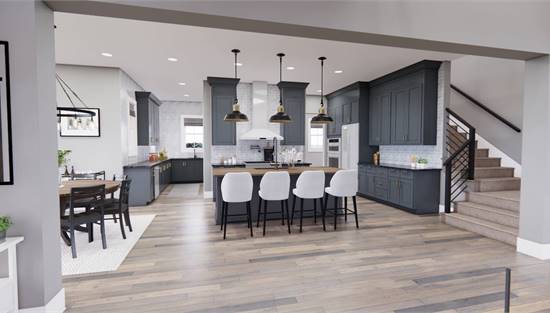 4 Bedroom 3.5 Bath Contemporary Farmhouse with Loft and Open