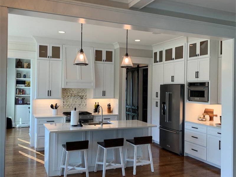 Client Built Upscale Kitchen with Spacious Island Seating