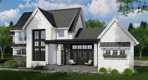 Front Rendering image of The Durham House Plan