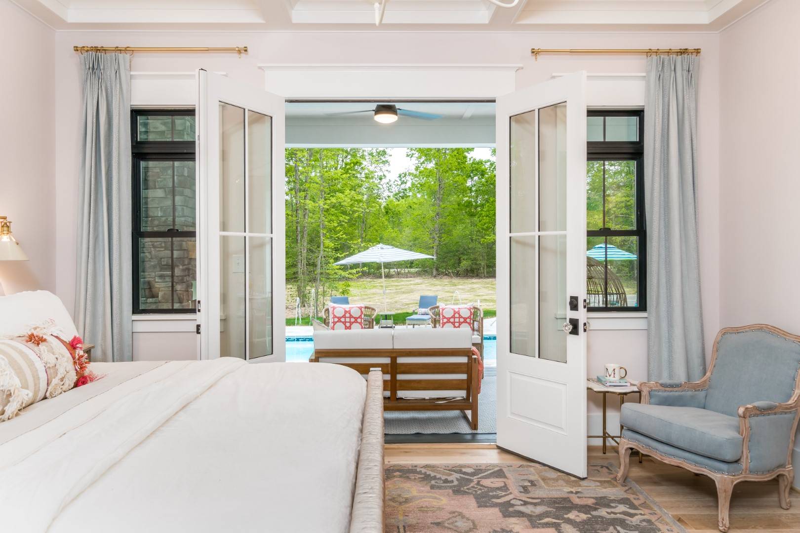 Master Bedroom featuring French Doors leading Outside image of Ruth Ann House Plan