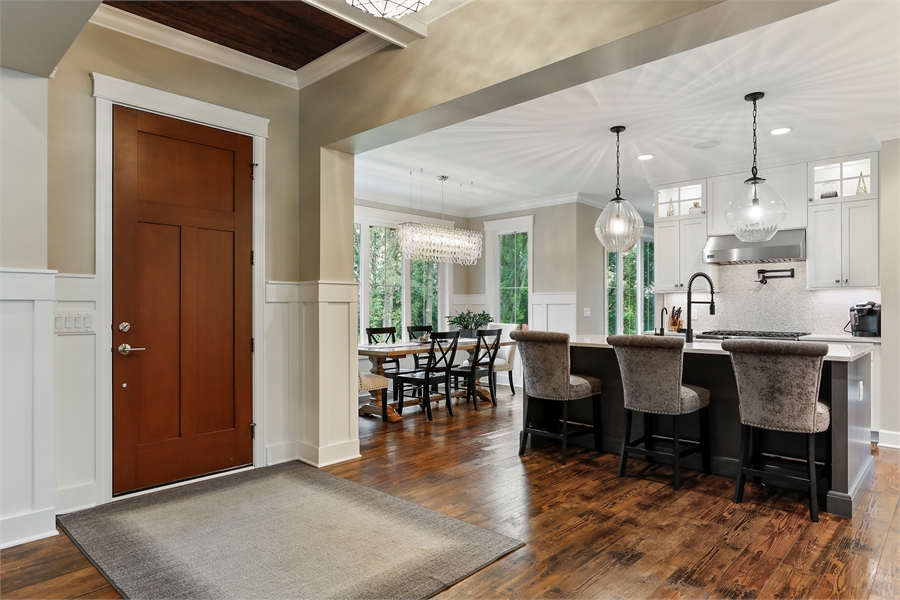 Luxury View into Kitchen and Dining Room