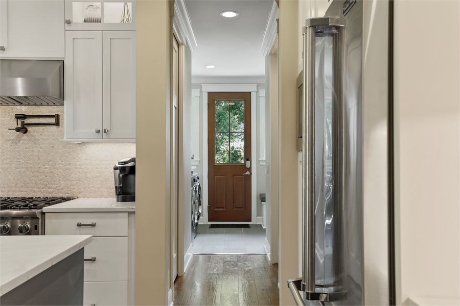 Kitchen Hallway to Side Entry image of Green Acres House Plan