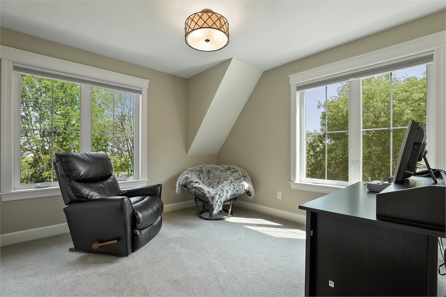 Secondary Bedroom Used as Office image of Green Acres House Plan
