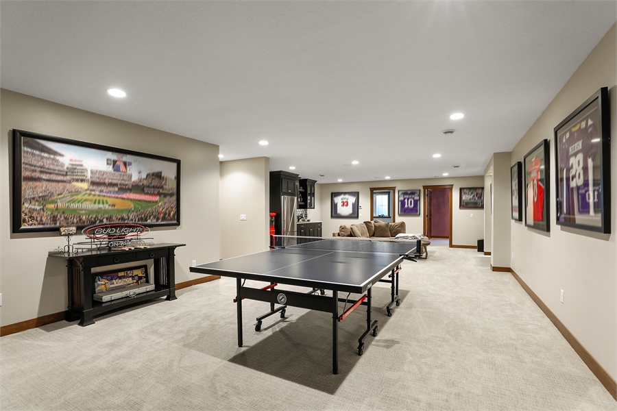 Basement Game Area image of Green Acres House Plan