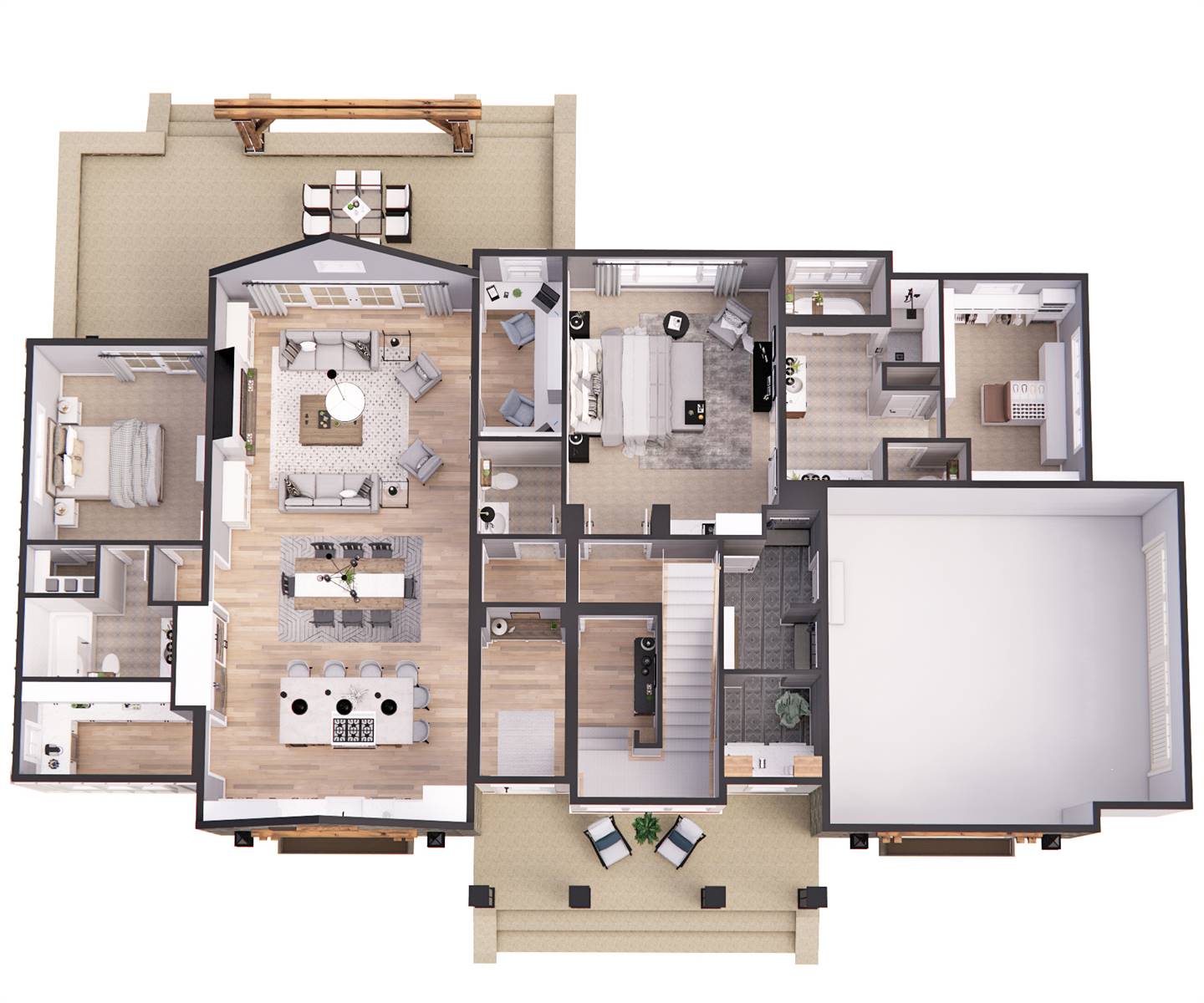 3D 1st Floor Plan