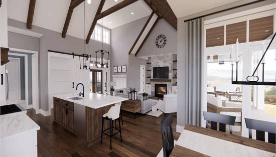 3 Bedroom Charming Farm House Style House Plan 8775 - Plan 8775