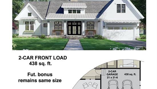 2-Car Front Entry Option