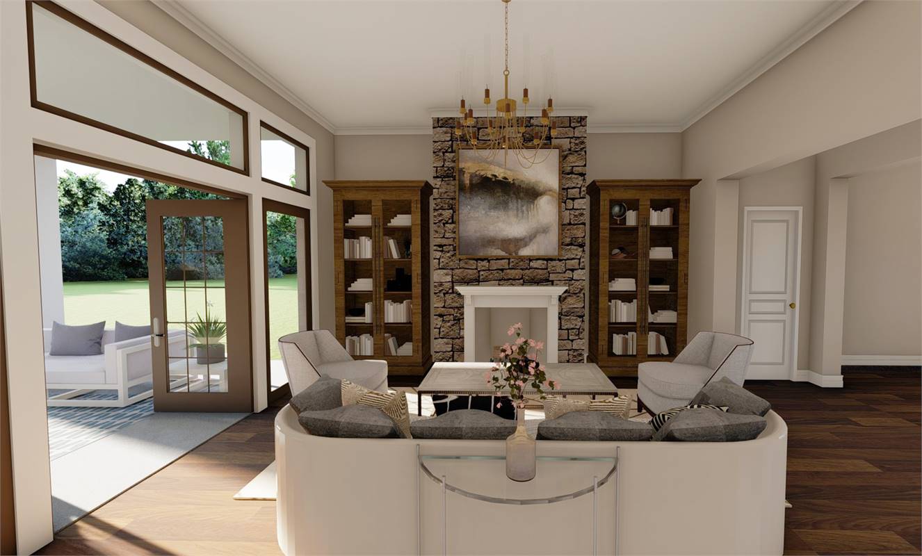 Living Room image of Litchfield House Plan