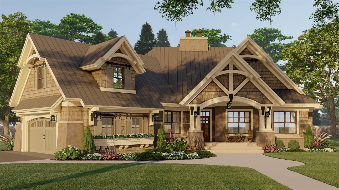 Front View image of Litchfield House Plan