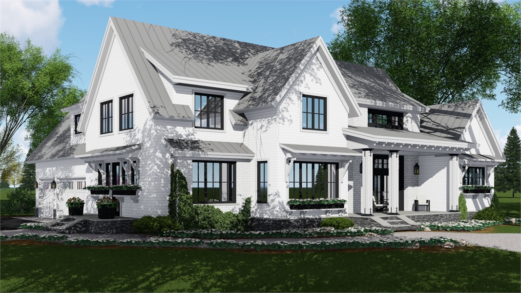 Country Two story House Plan Plan 3404