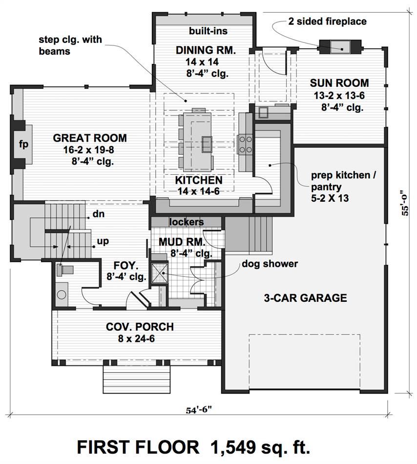 Craftsman Two Story House Plan Plan 01