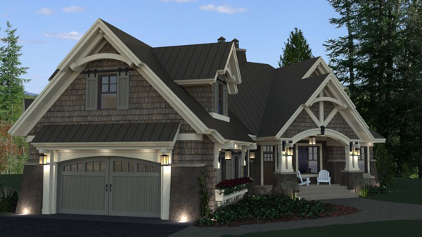 craftsman House  Plan  with 3  Bedrooms  and 3 5  Baths  Plan  9720