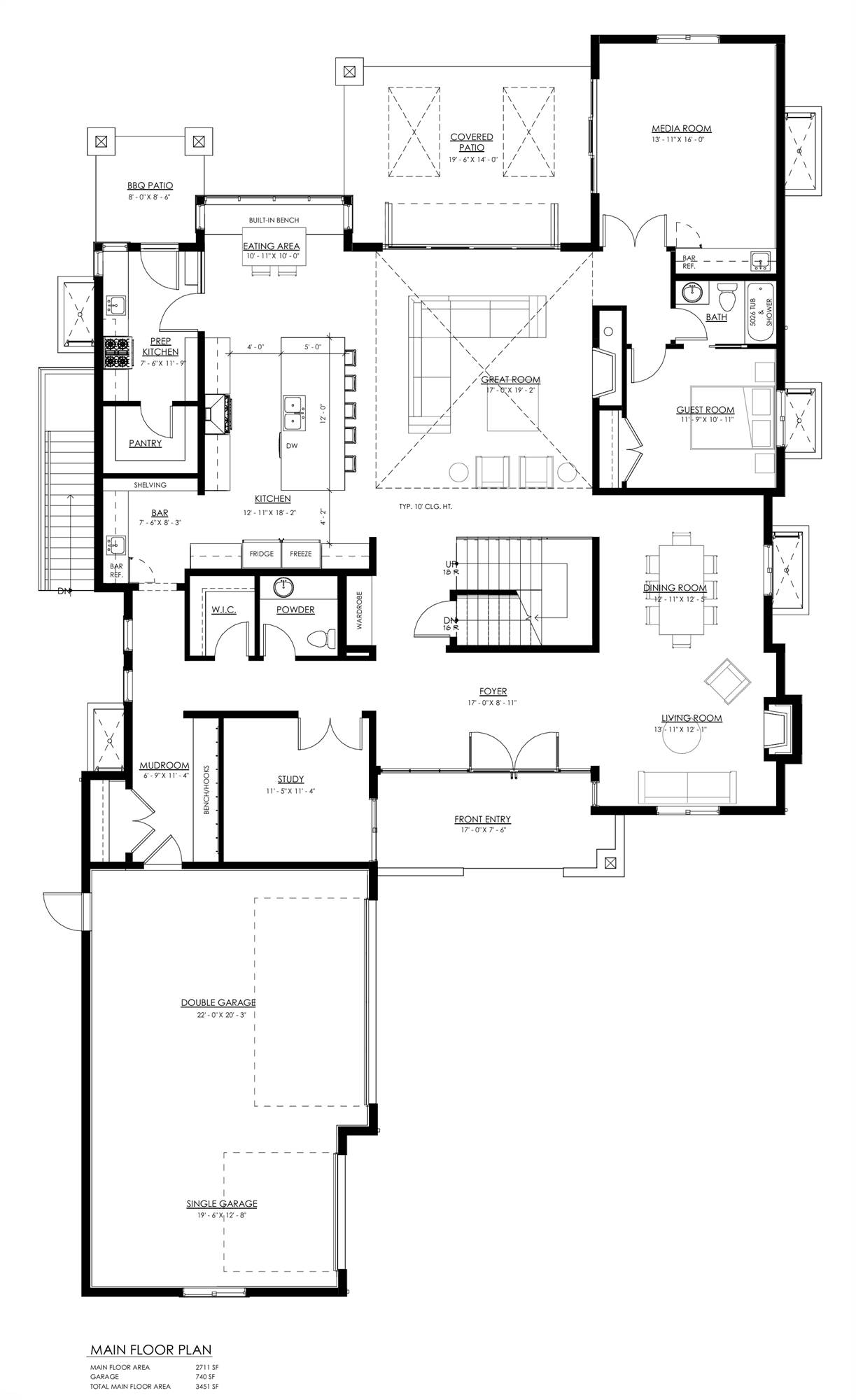 1st Floor with Optional 3-Car Garage