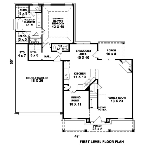 Country House  Plan with 3 Bedrooms and 2 5 Baths Plan 8084