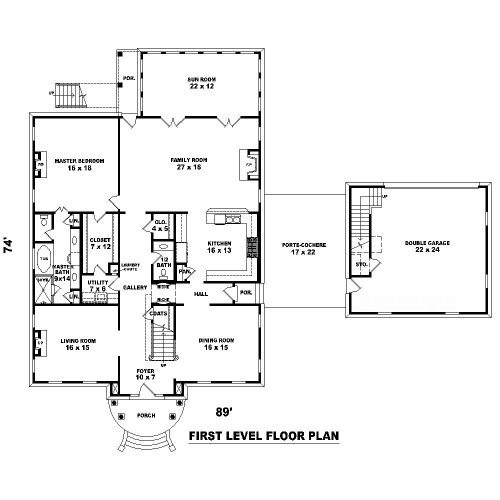 4 Bedrooms and 3.5 Baths - Plan 8504