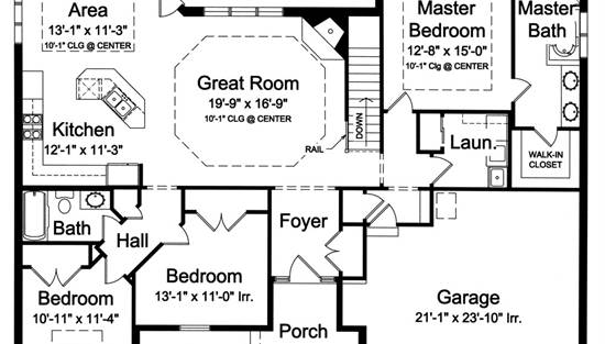 3 Bedrooms And 2 5 Baths Plan 9043