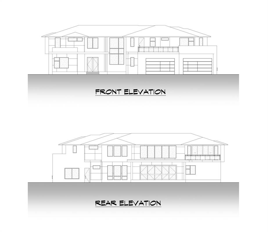 Front and Rear Elevations