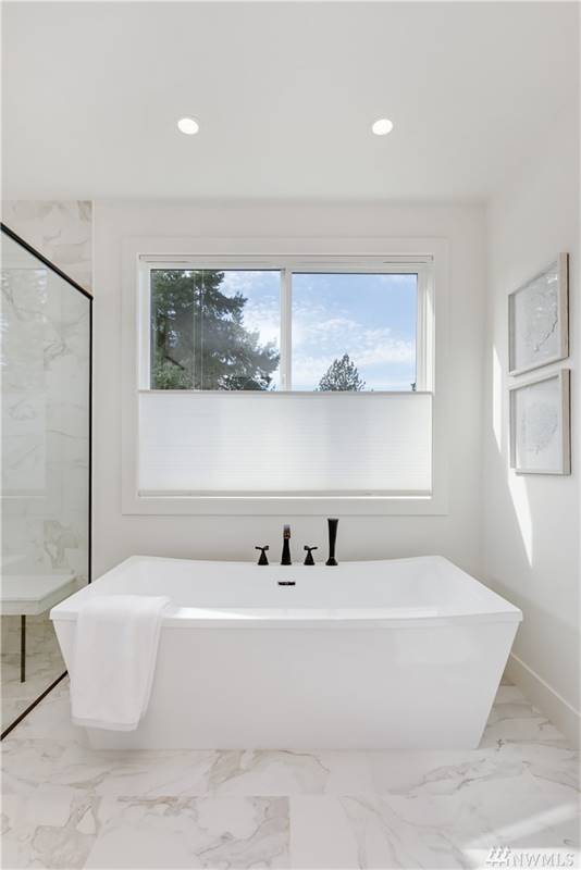 Lovely Soaking Tub in Master bath featuring Privacy Window