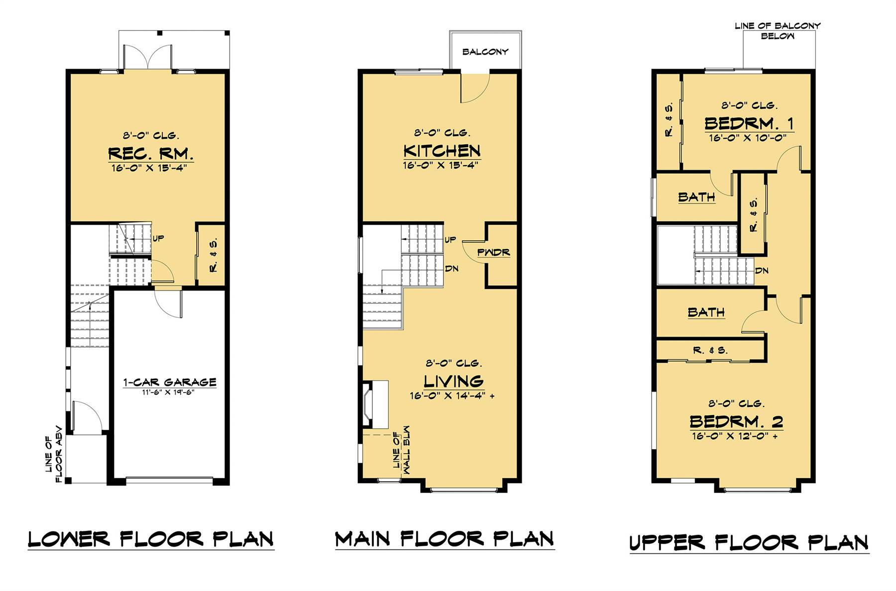 Narrow Multi Family House Plans