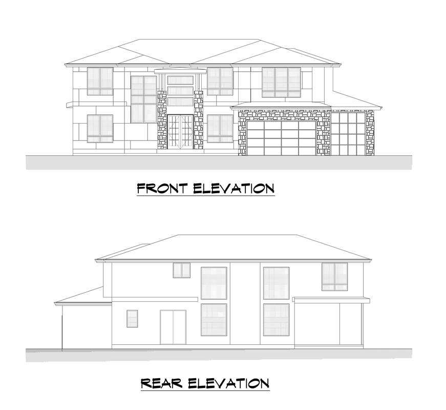 Front and Rear Elevation