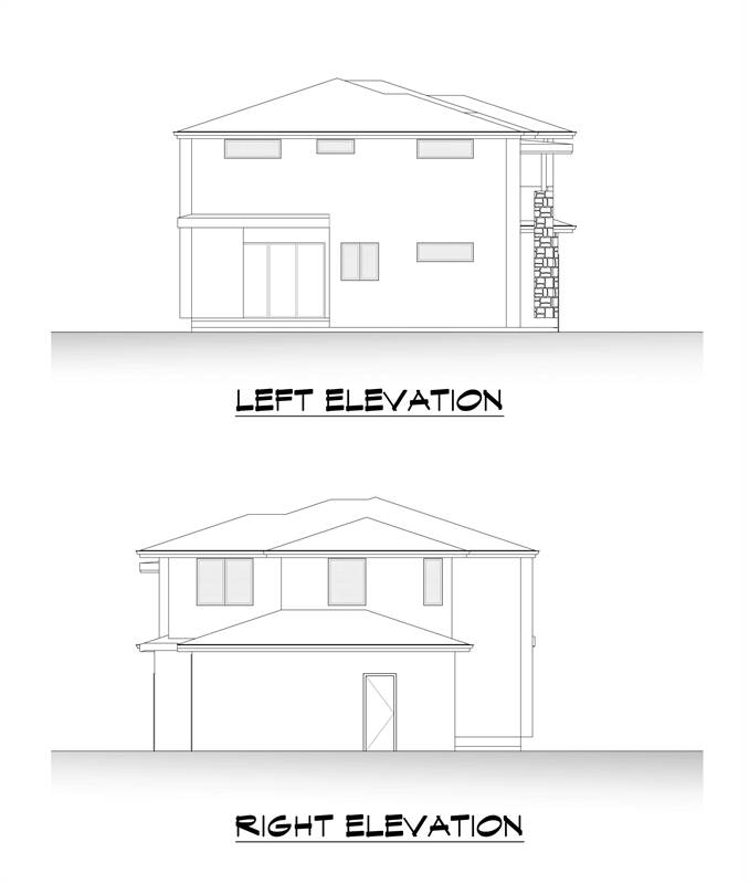 Left and Right Elevation