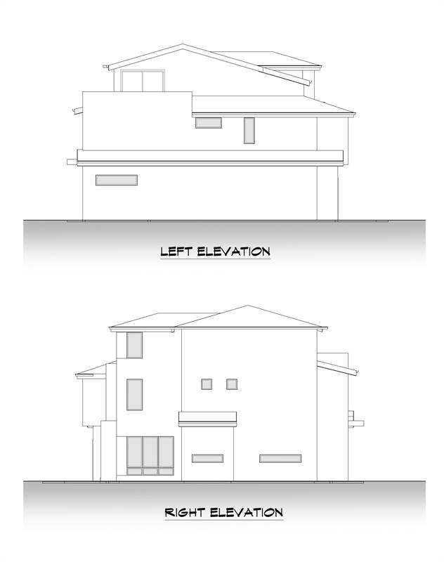 Left and Right Elevations