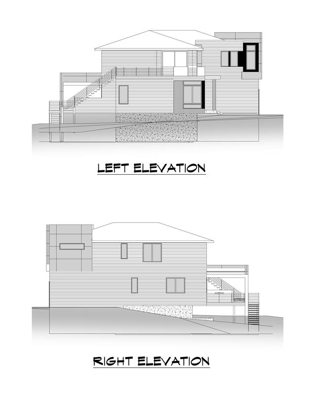 Left ad Right Elevations