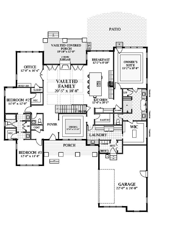 Cape Cod House Plan With 4 Bedrooms And 3 5 Baths Plan 2534