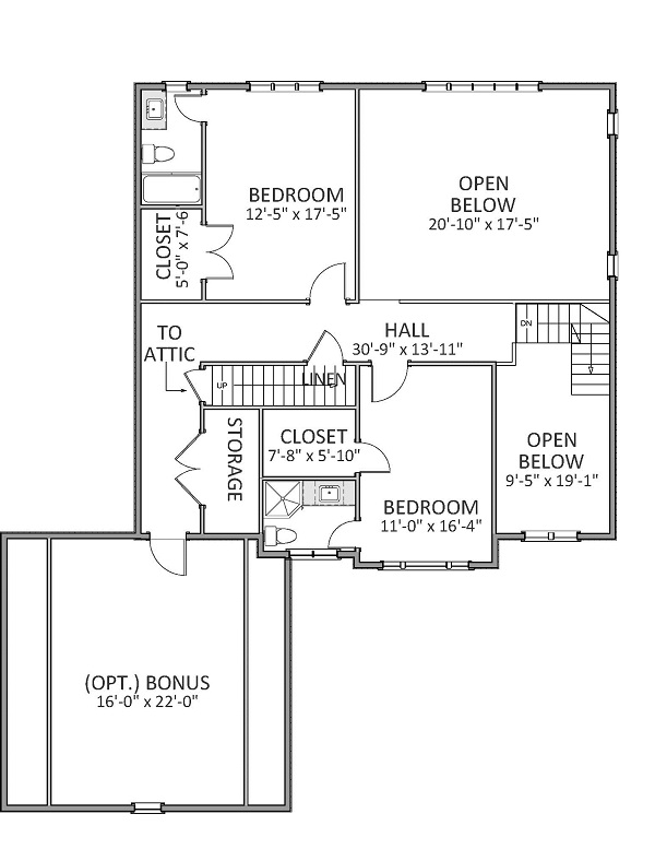 3 Bedrooms and 3.5 Baths - Plan 9082