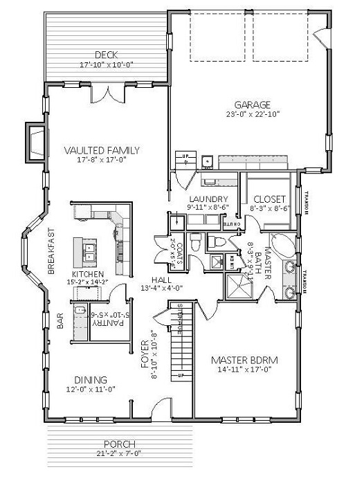 3 Bedrooms And 2.5 Baths - Plan 5512