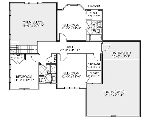 4 Bedrooms and 3.5 Baths - Plan 5509