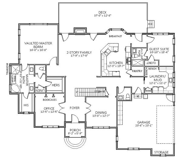 Craftsman House Plan With 5 Bedrooms And 3 5 Baths Plan 5530