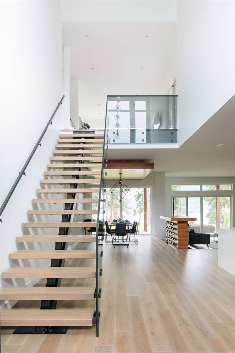 Contemporary Two Story Foyer