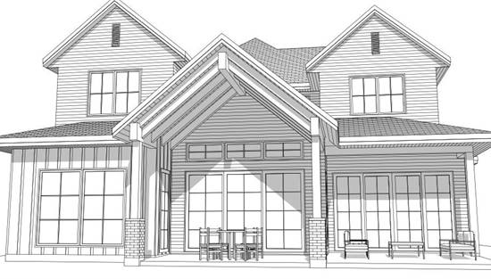 Beautiful Two Story Contemporary Style House Plan 6583: The