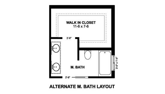 Alternate Bath Layout