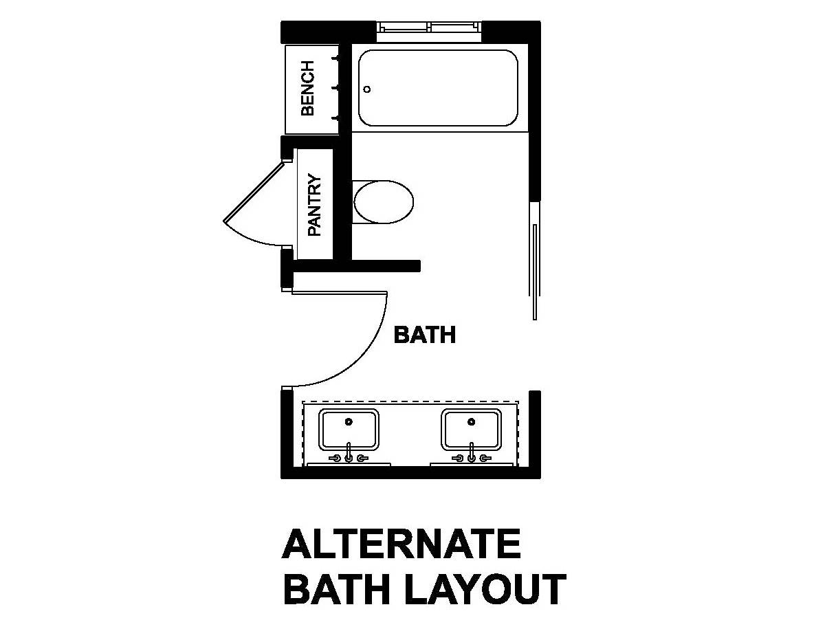 Alternate Bath Layout