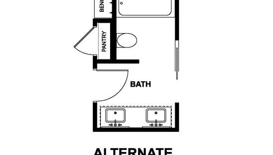 Alternate Bath Layout