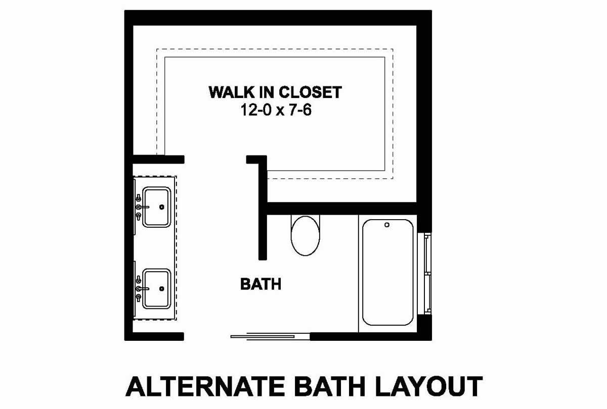 Alternate Bath Layout