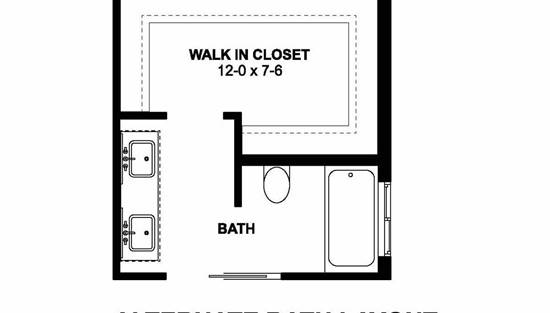 Alternate Bath Layout