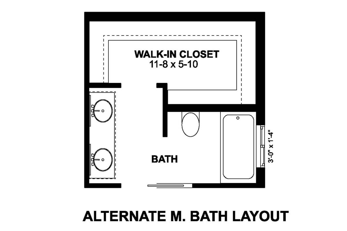 Alternate Bath Layout