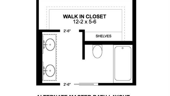 Alternate Bath Layout